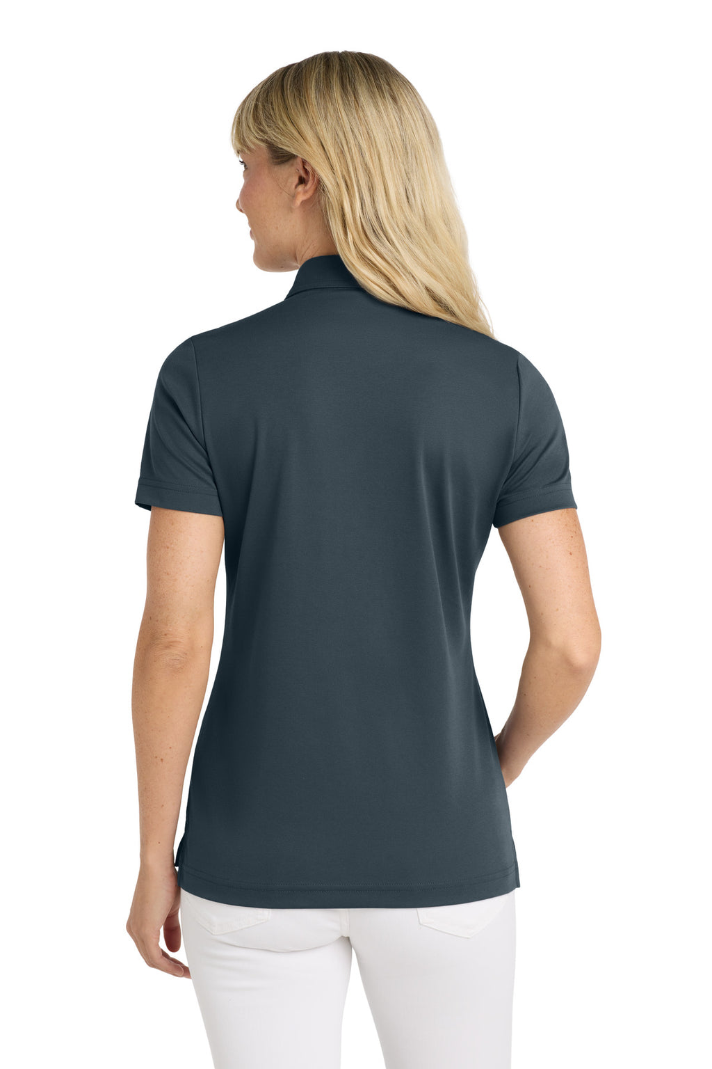 TravisMathew Women's Oceanside Solid Polo TM1WW001 - Blue Nights - back