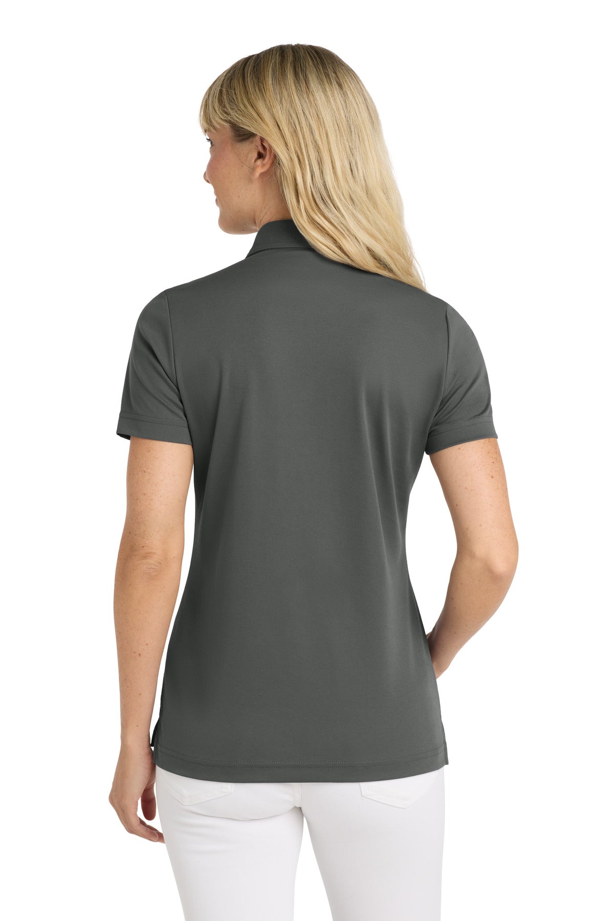 TravisMathew Women's Oceanside Solid Polo TM1WW001 - Quiet Shade Grey - back