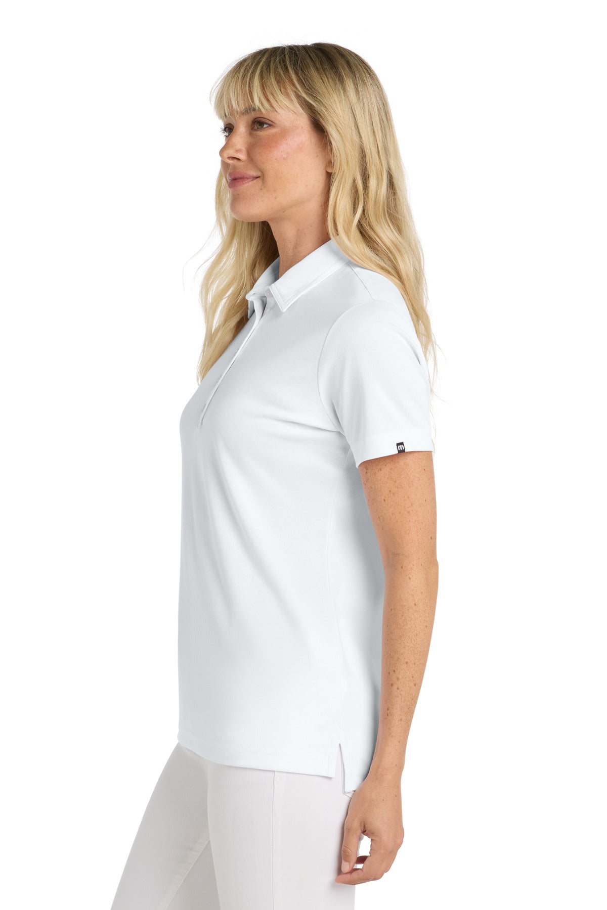 TravisMathew Women's Oceanside Solid Polo TM1WW001 - White - side