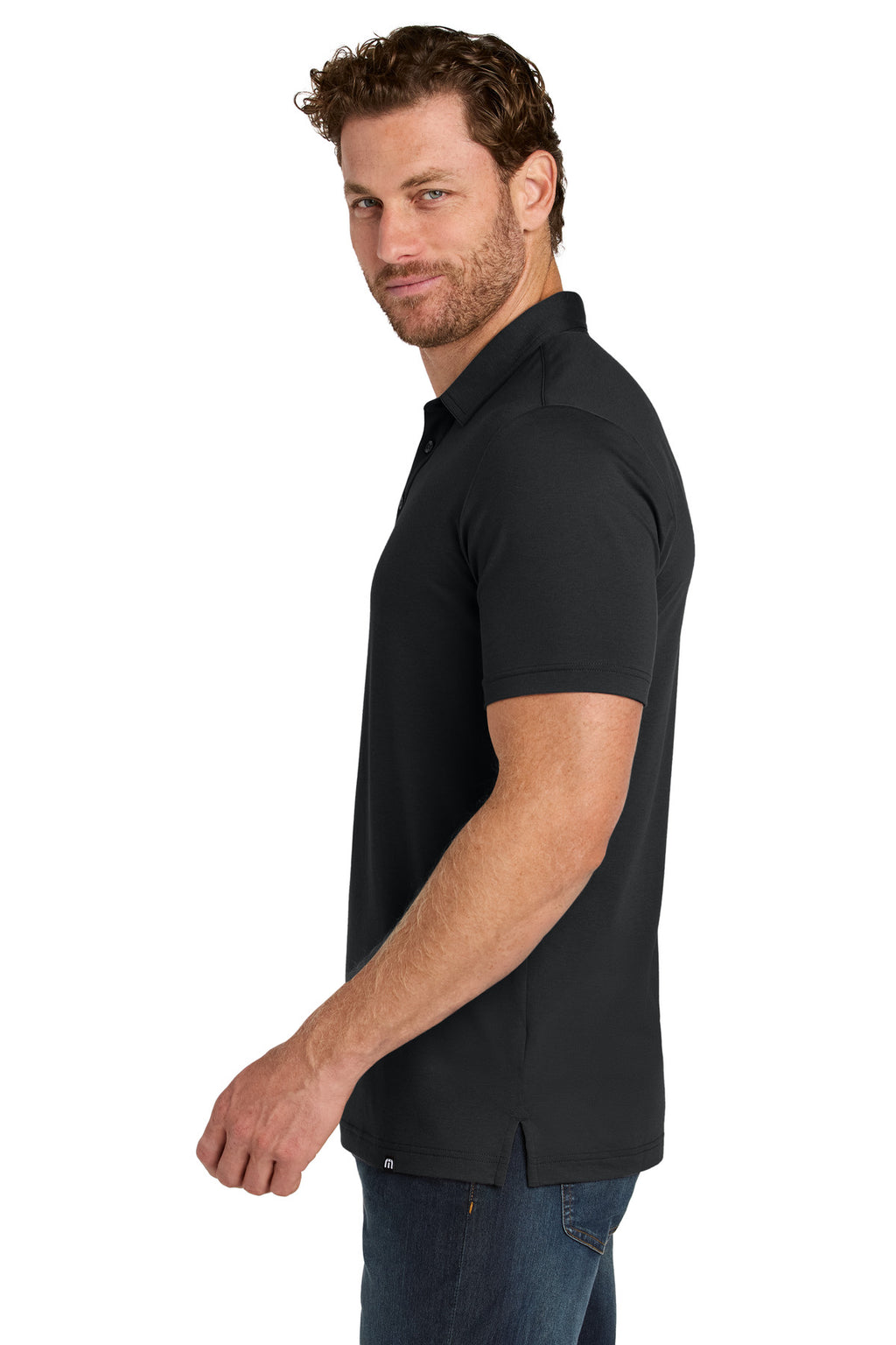 TravisMathew Glenview Solid Polo TMA41461 - Black - side