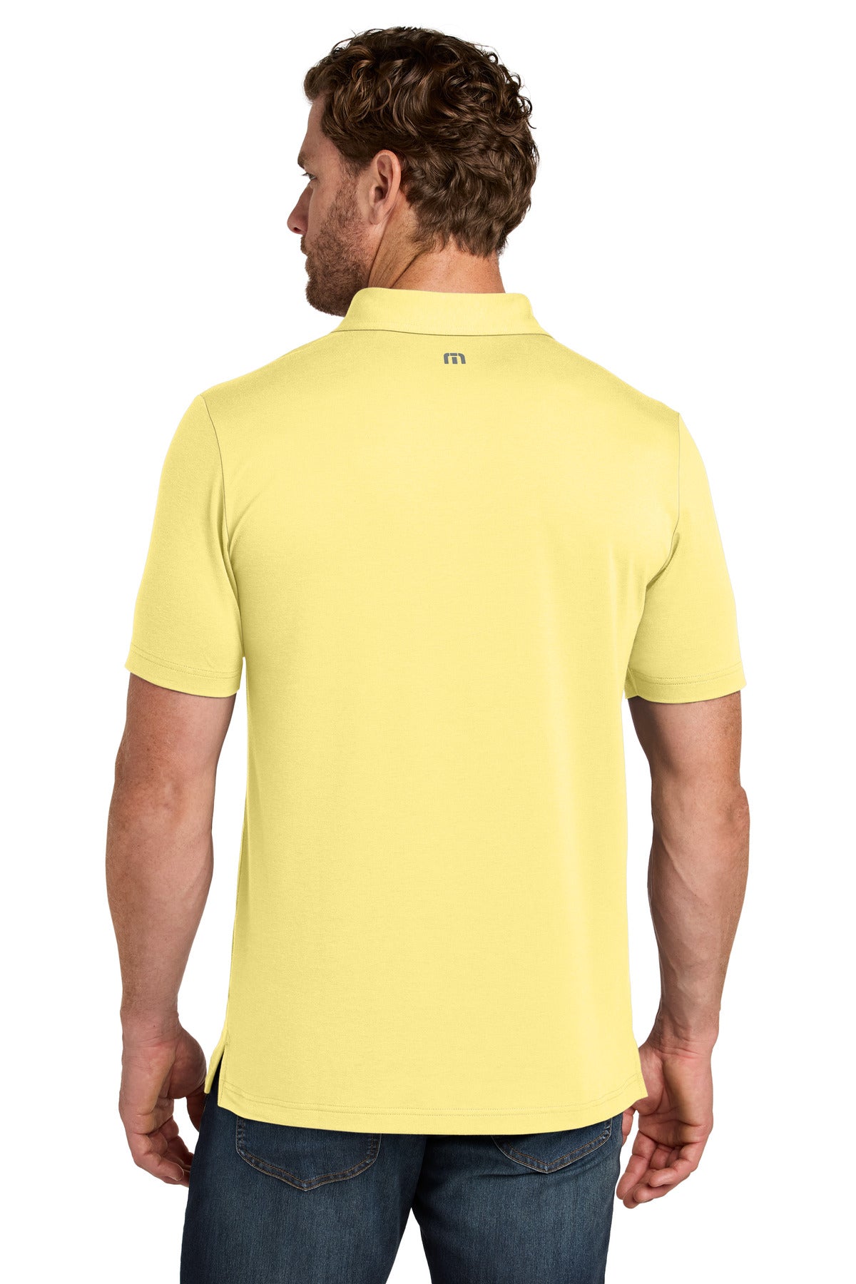 TravisMathew Glenview Solid Polo TMA41461 - Pale Yellow - back