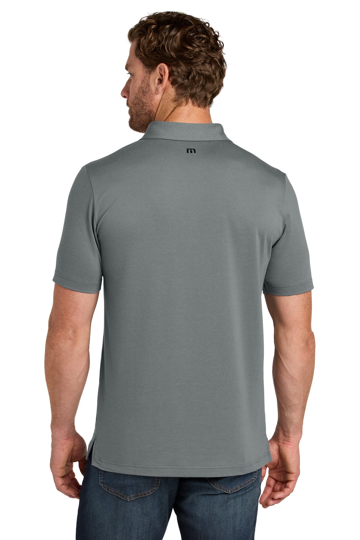 TravisMathew Glenview Solid Polo TMA41461 - Quiet Shade Grey - back