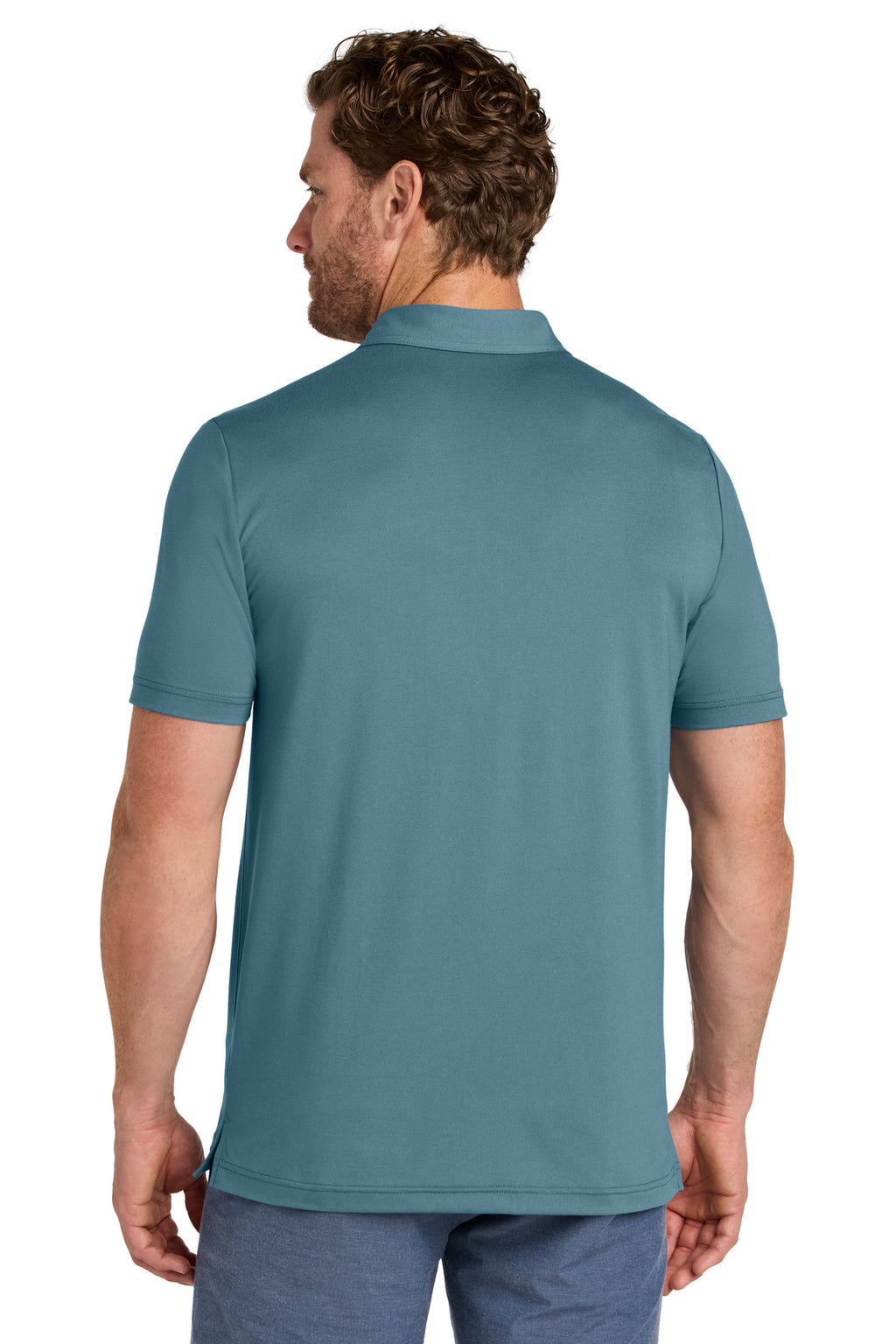 TravisMathew Glenview Stripe Polo TMA41462 - Stellar Blue - back