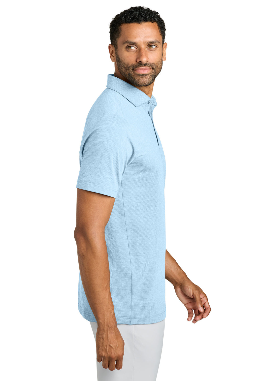 TravisMathew Onward Polo TMA42773 - Airy Blue Heather - side