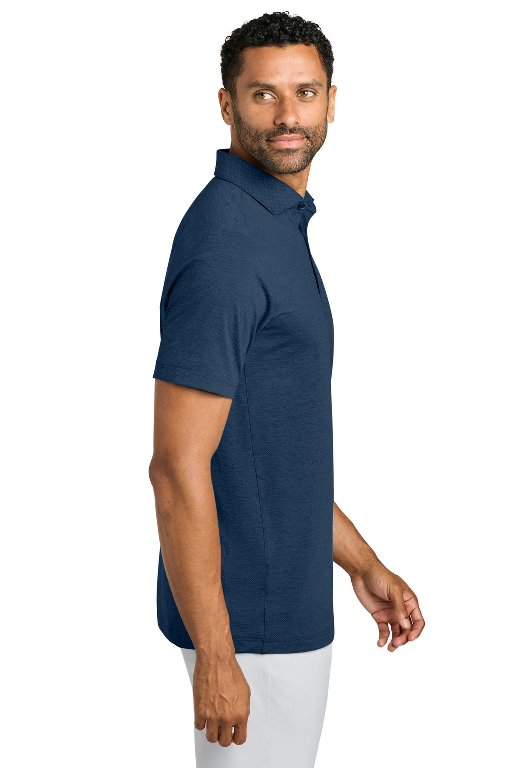 TravisMathew Onward Polo TMA42773 - Navy Heather - side