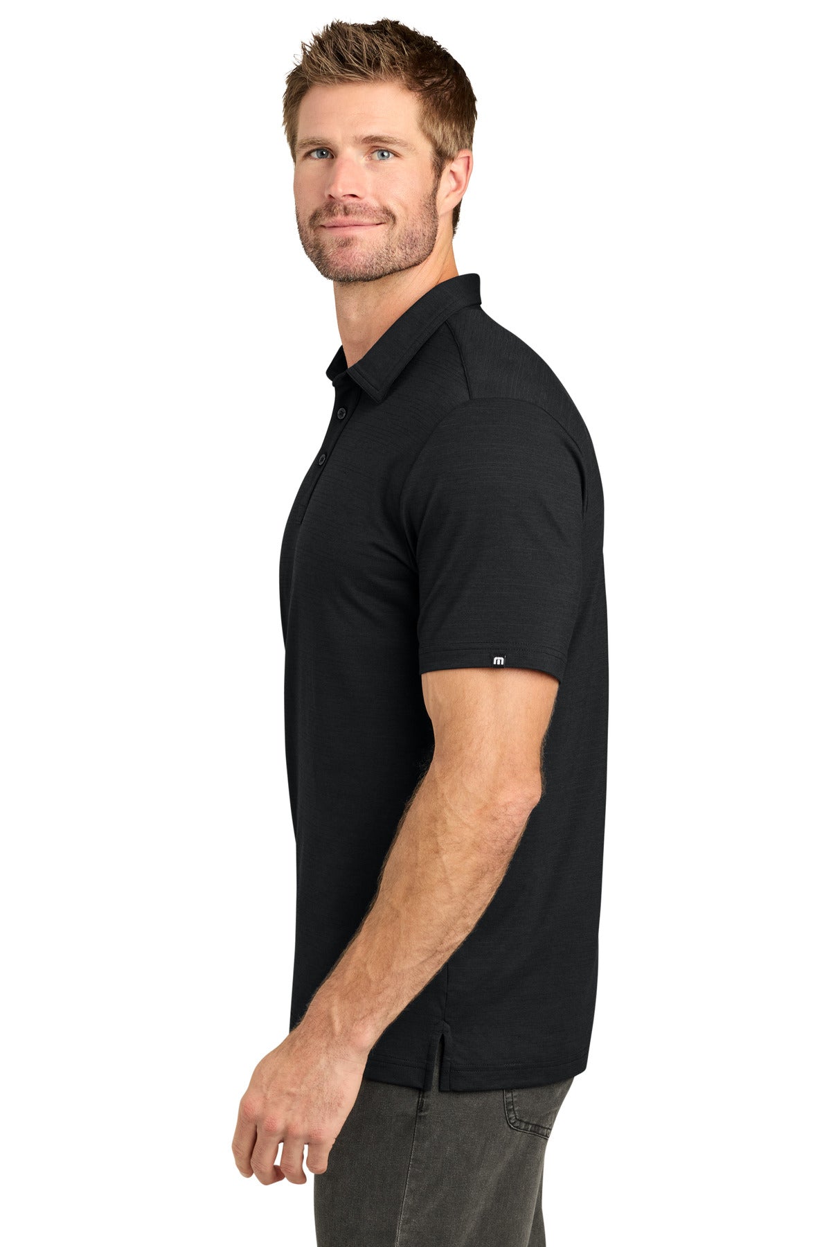 TravisMathew Crestview Polo TMA46371 - Black - side