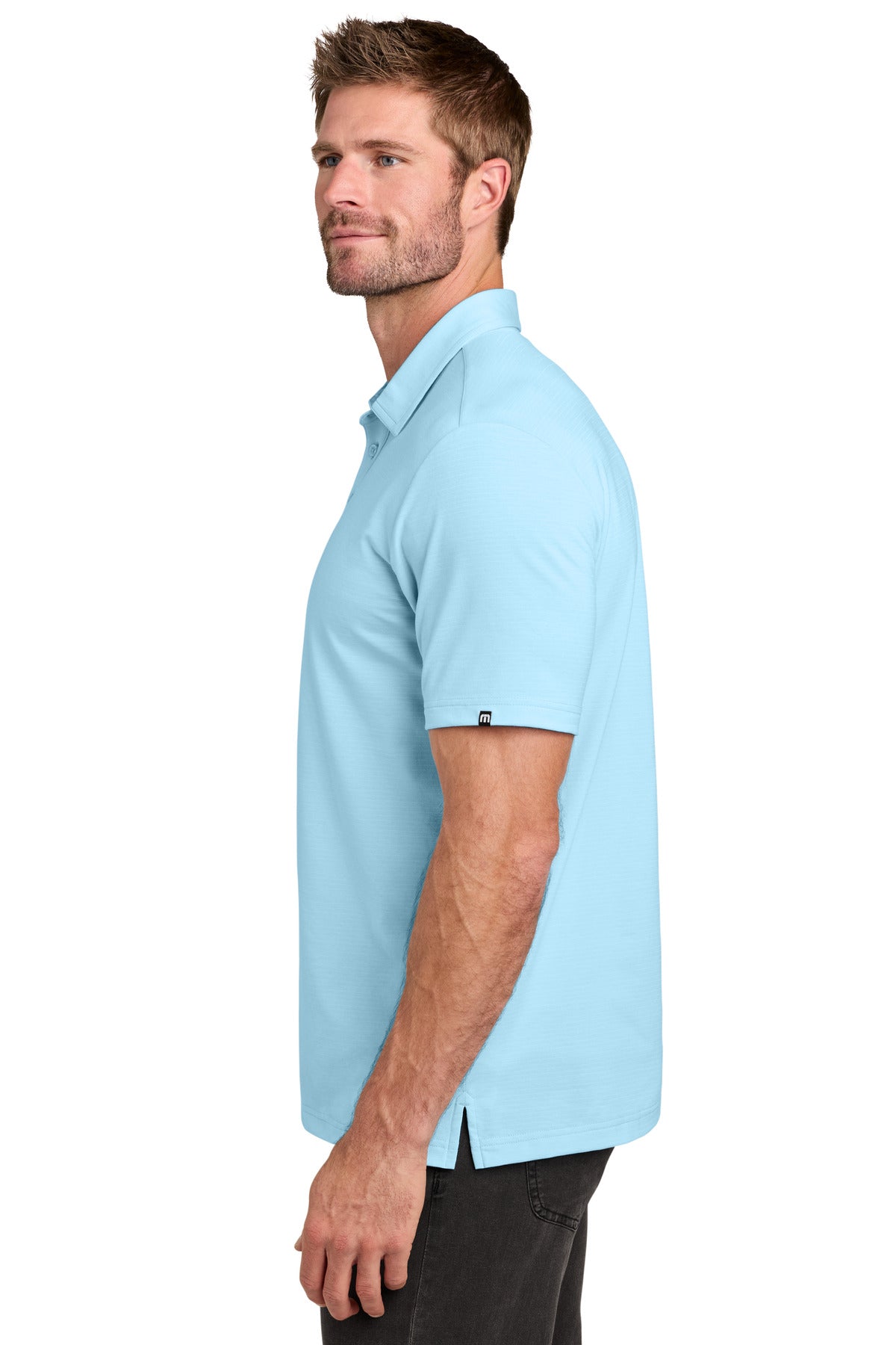 TravisMathew Crestview Polo TMA46371 - Dream Blue - side