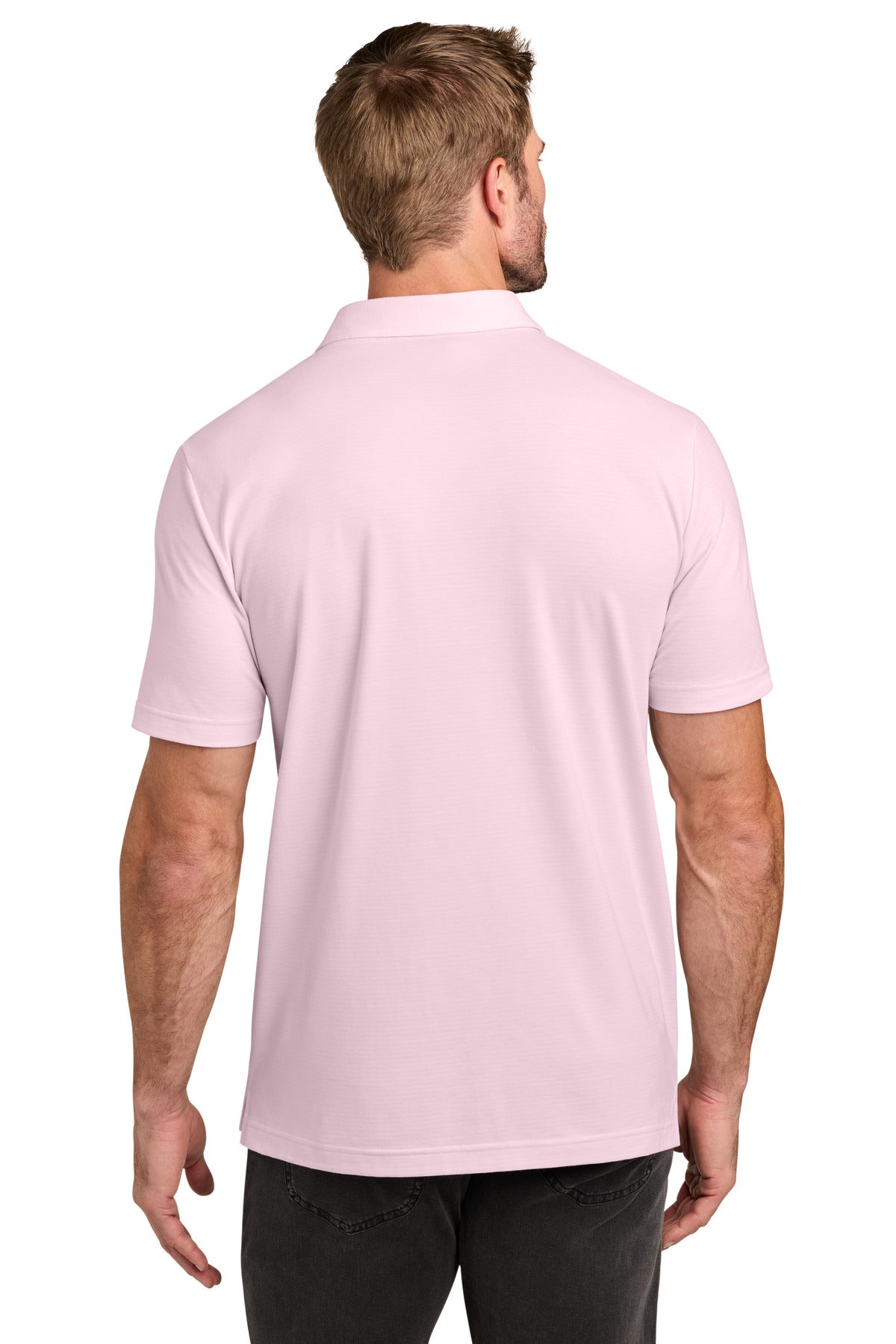 TravisMathew Crestview Polo TMA46371 - Stone Pink - back