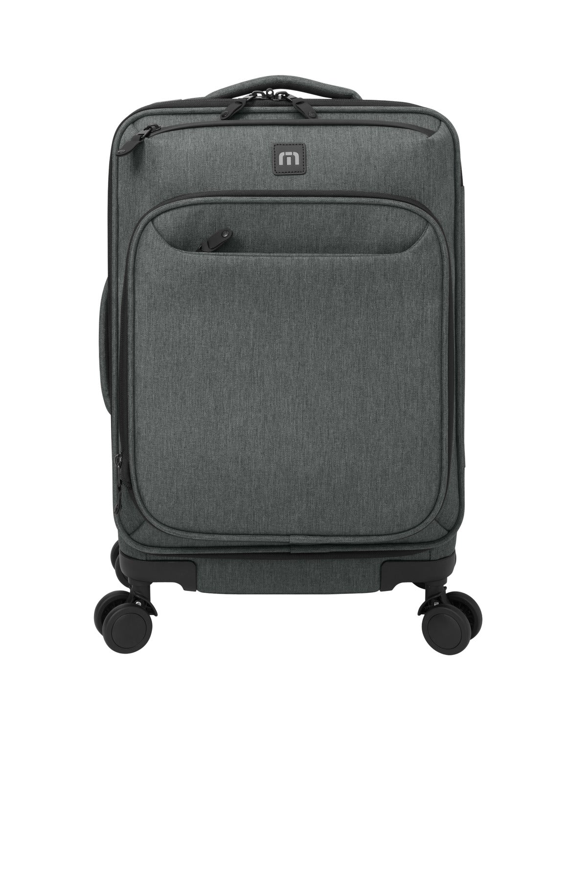 TravisMathew Quad Carry-On Spinner TMB400 - Graphite Heather - front