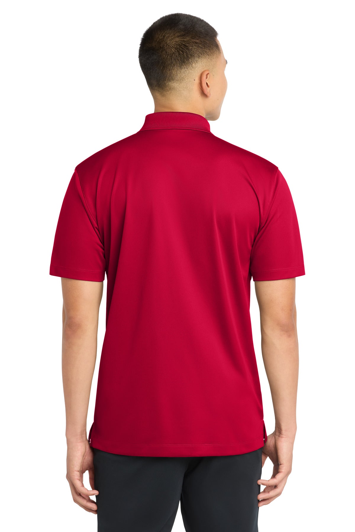 Sport-Tek Tall Micropique Sport-Wick Polo. TST650 - Deep Red - back