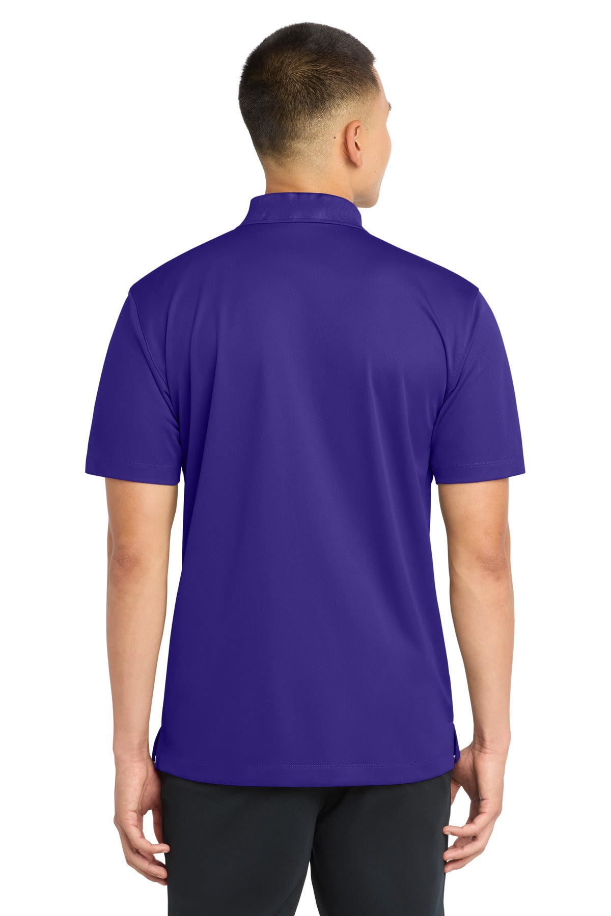 Sport-Tek Tall Micropique Sport-Wick Polo. TST650 - Purple - back