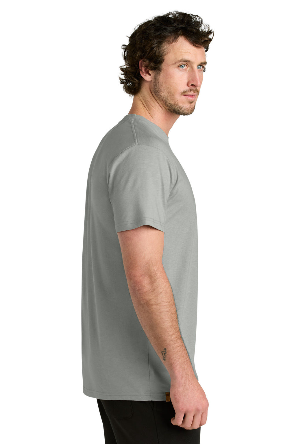 LIMITED EDITION tentree TreeBlend Classic T-Shirt TTCM4879 - Hi Rise Grey Heather - side