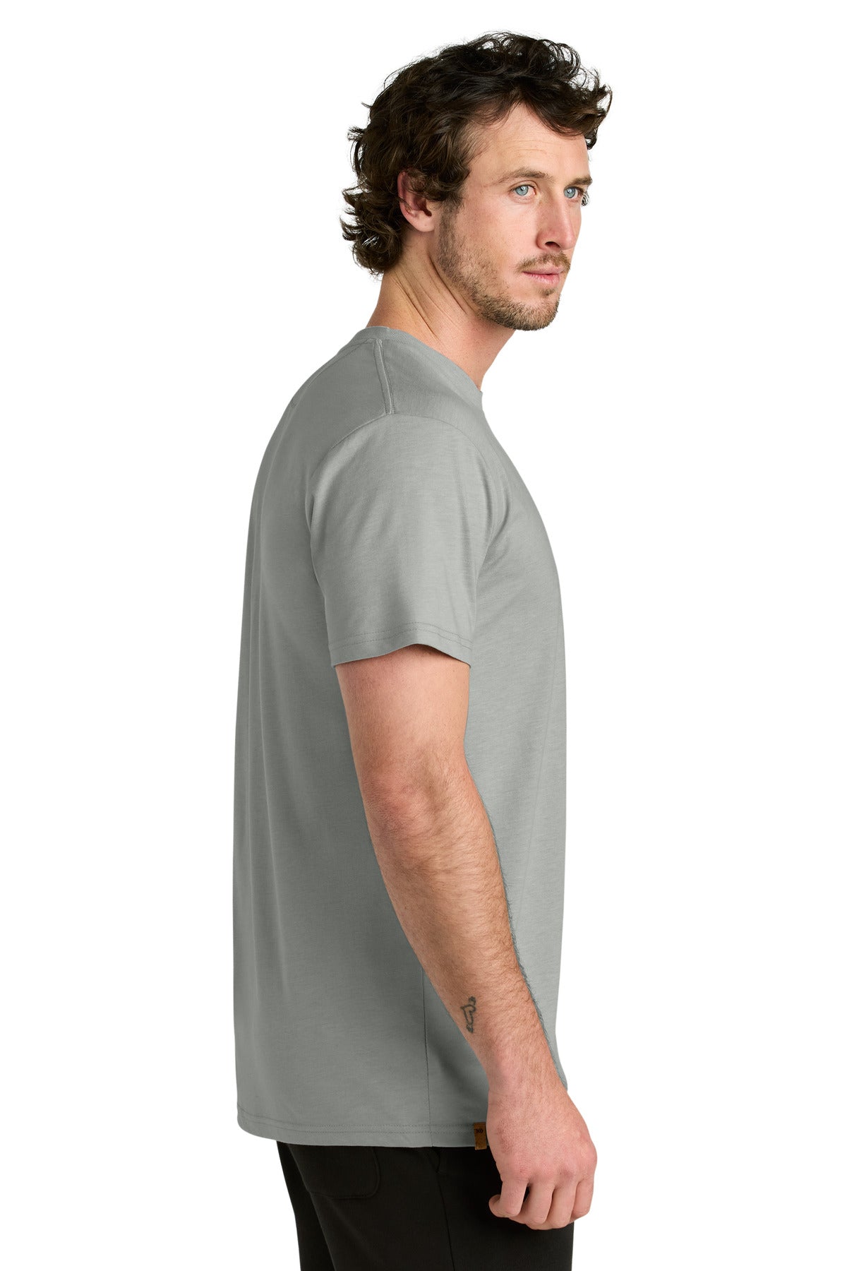 LIMITED EDITION tentree TreeBlend Classic T-Shirt TTCM4879 - Hi Rise Grey Heather - side