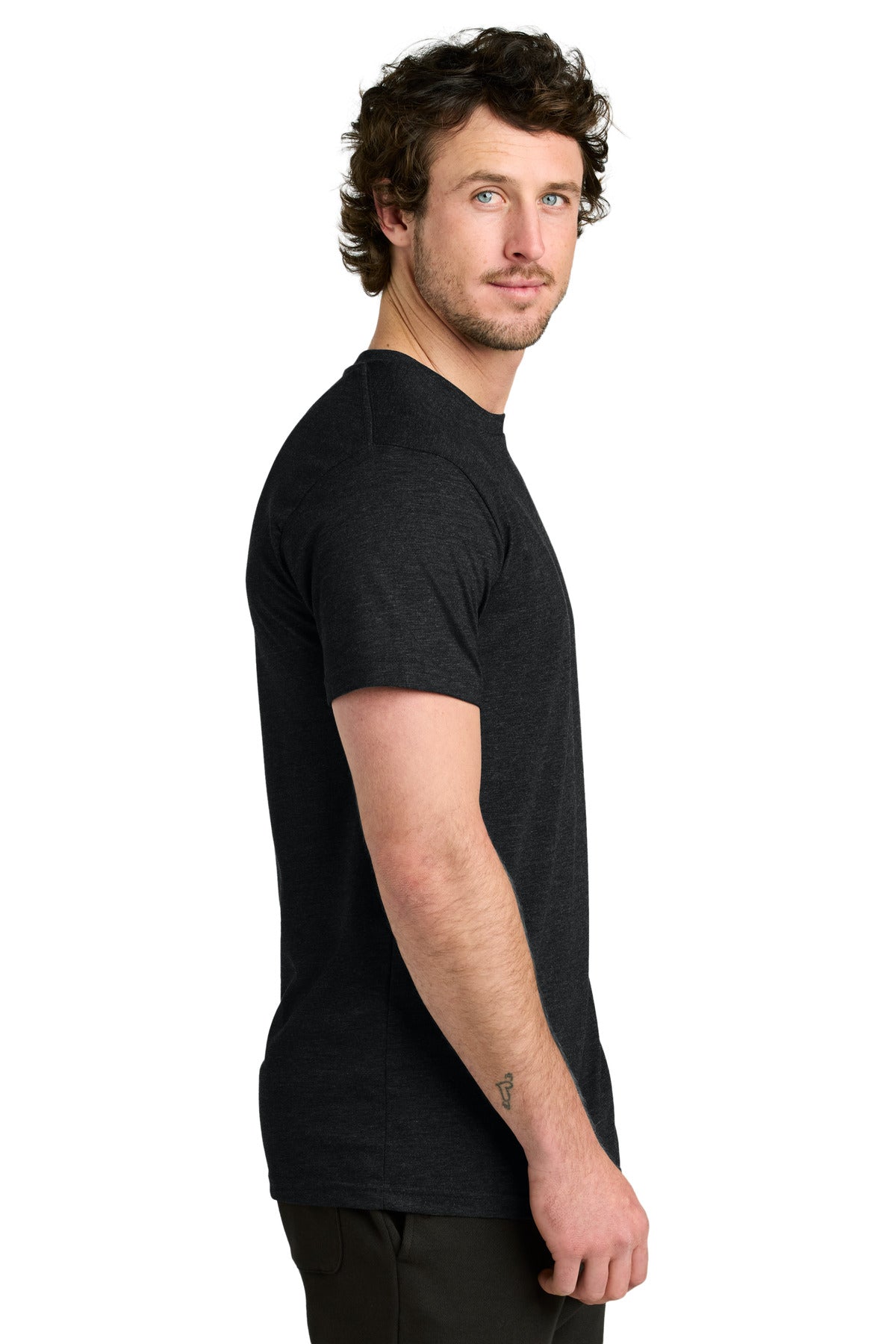 LIMITED EDITION tentree TreeBlend Classic T-Shirt TTCM4879 - Meteorite Black Heather - side