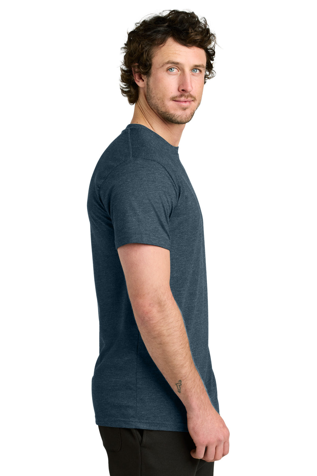 LIMITED EDITION tentree TreeBlend Classic T-Shirt TTCM4879 - Moonlit Ocean Heather - side
