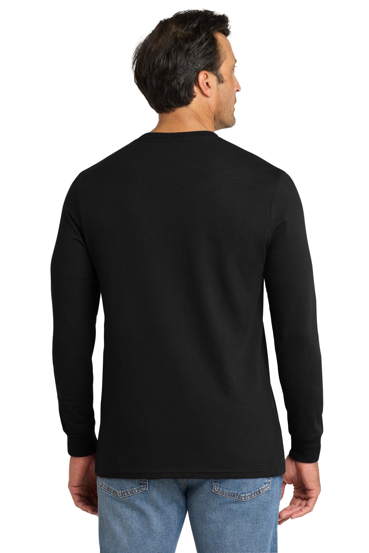Volunteer Knitwear All-American Long Sleeve Tee VL100LS - Deep Black - back