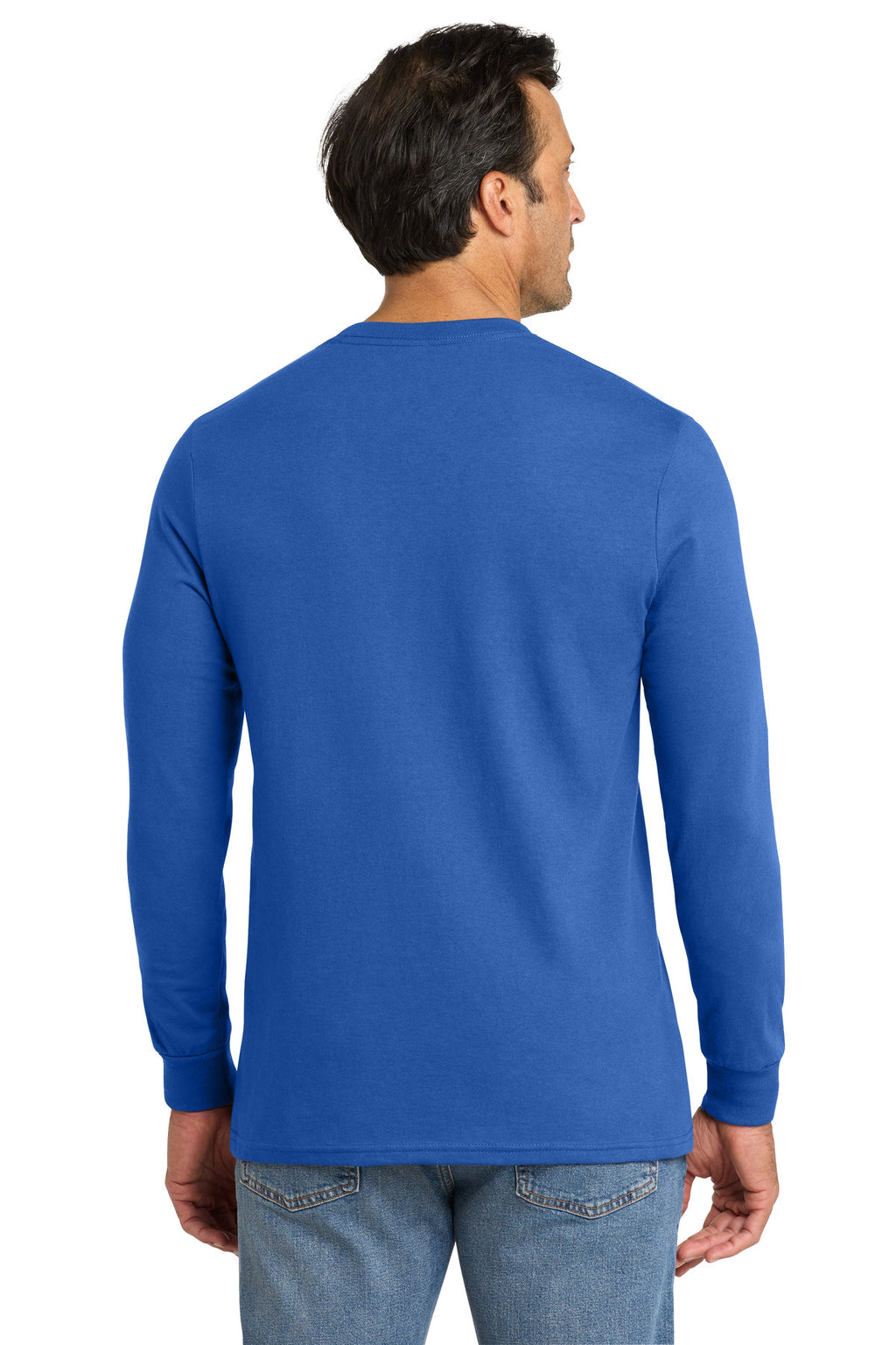 Volunteer Knitwear All-American Long Sleeve Tee VL100LS - True Royal - back
