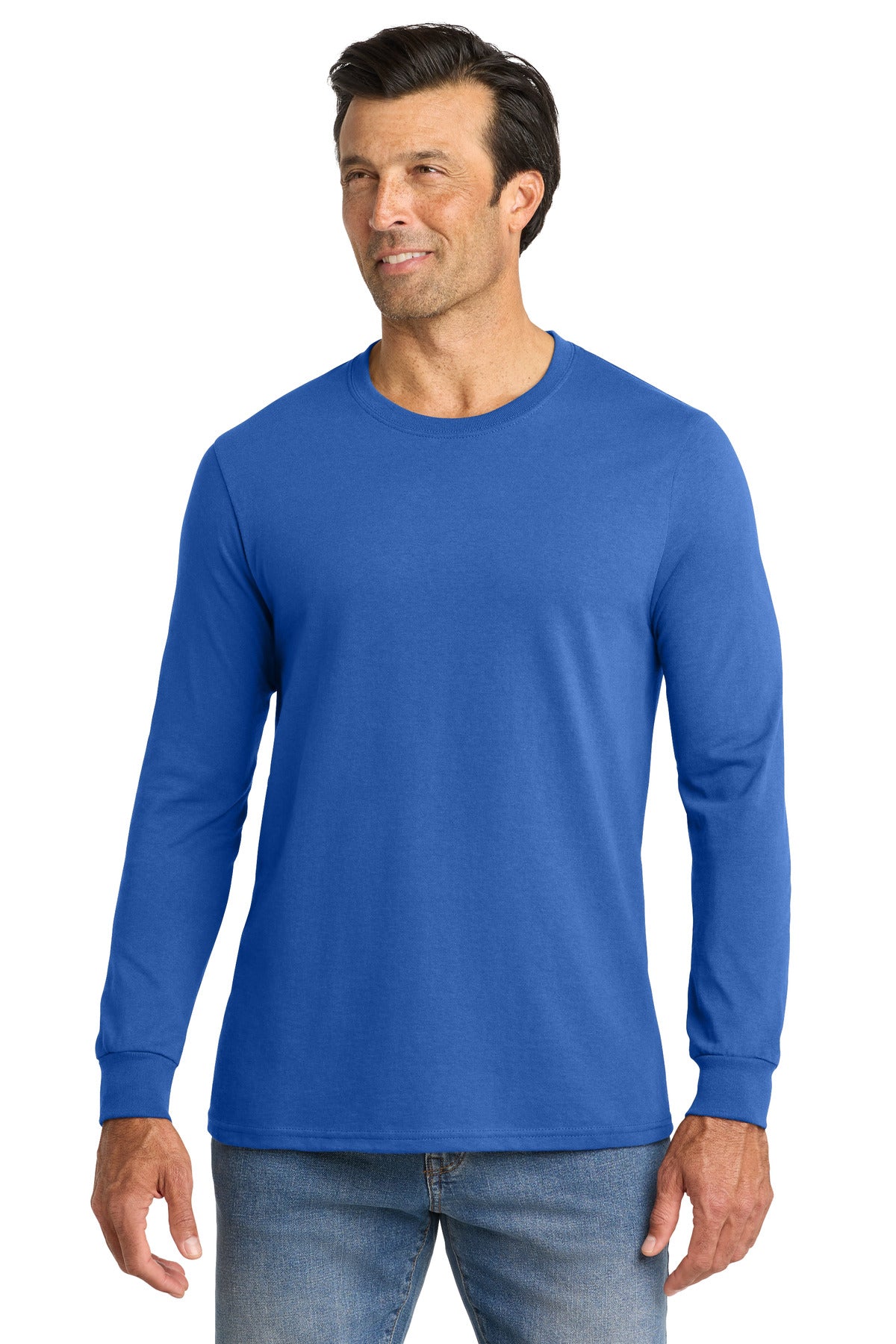 Volunteer Knitwear All-American Long Sleeve Tee VL100LS - True Royal - front