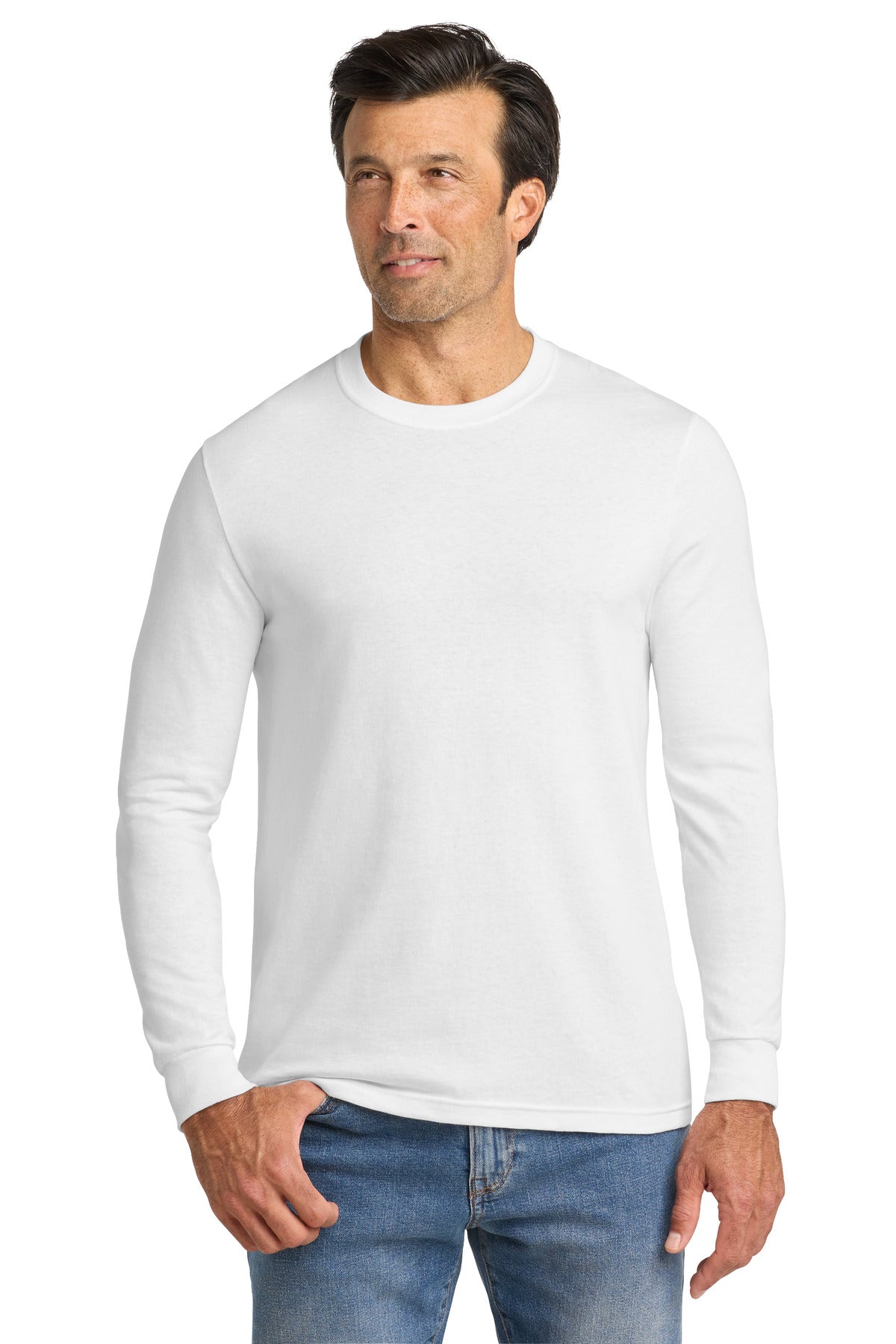 Volunteer Knitwear All-American Long Sleeve Tee VL100LS - White - front