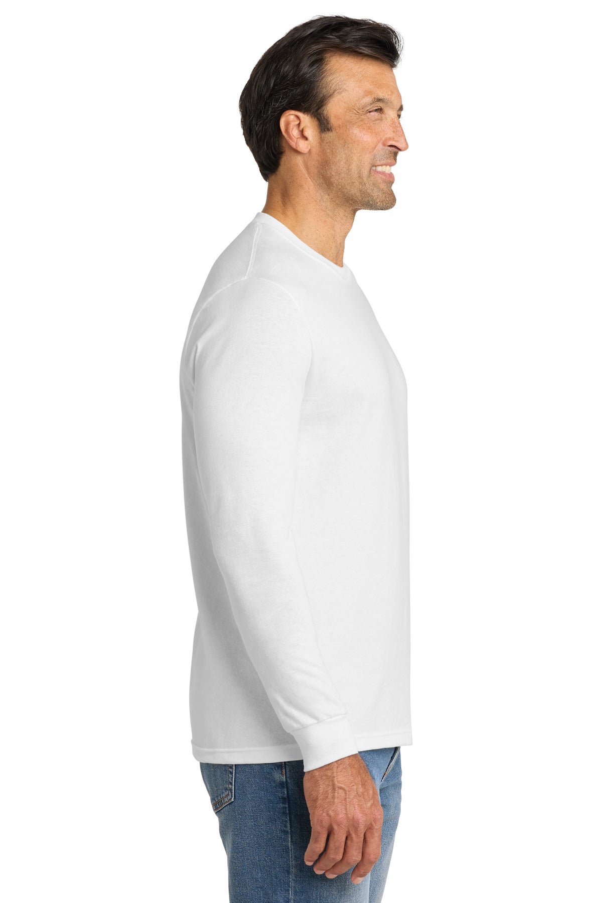 Volunteer Knitwear All-American Long Sleeve Tee VL100LS - White - side
