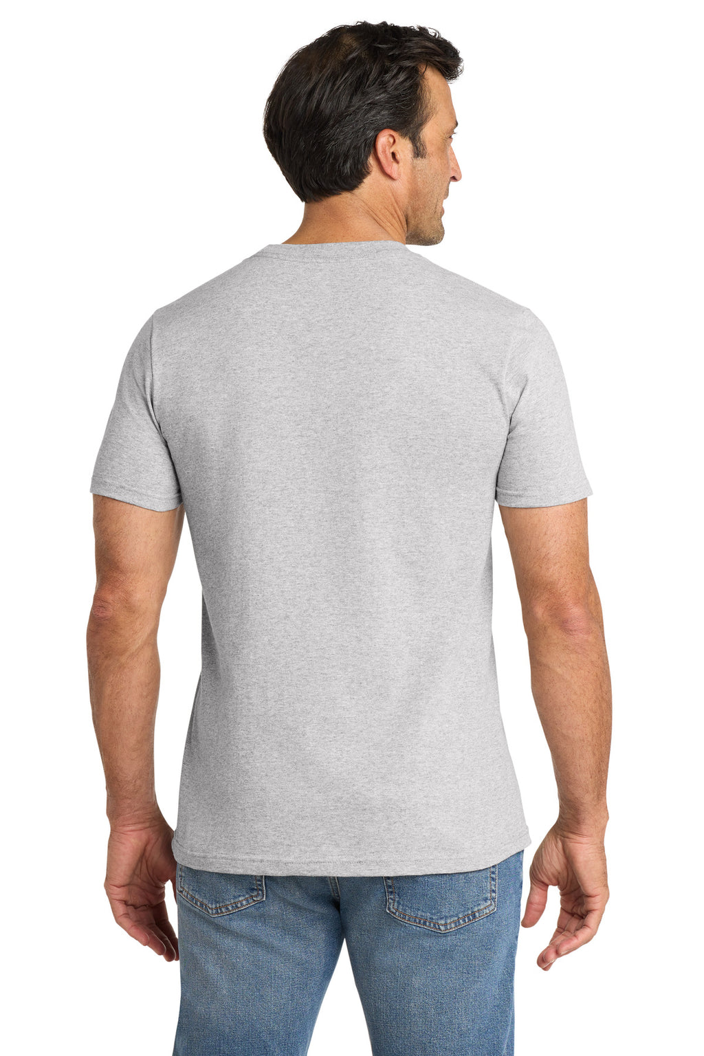 Volunteer Knitwear All-American Pocket Tee VL100P - Athletic Heather - back
