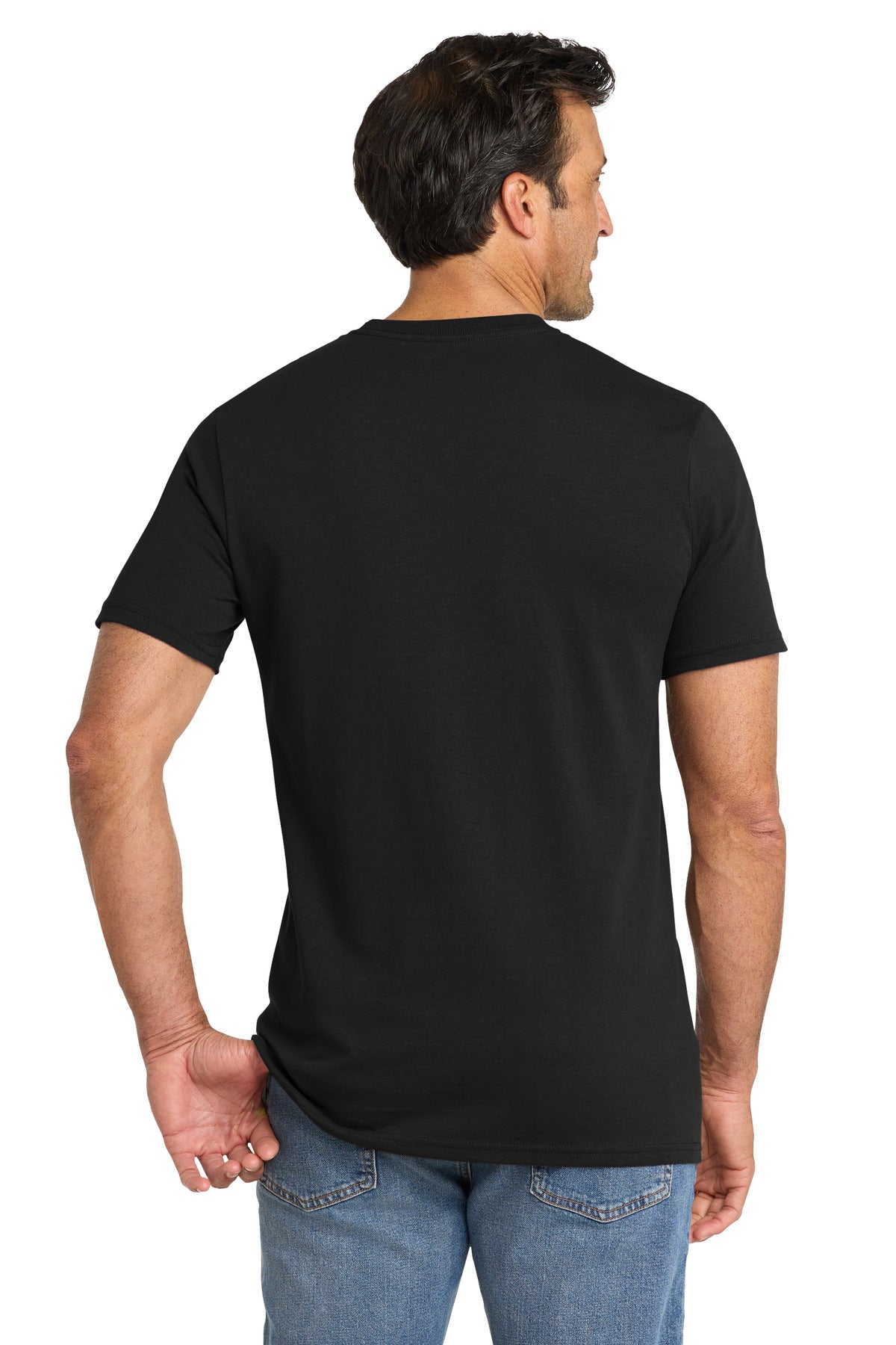 Volunteer Knitwear All-American Pocket Tee VL100P - Deep Black - back