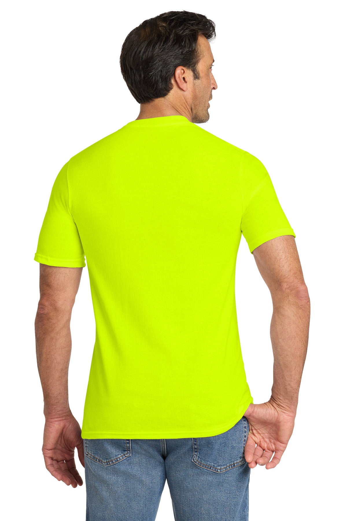 Volunteer Knitwear All-American Pocket Tee VL100P - Safety Green - back