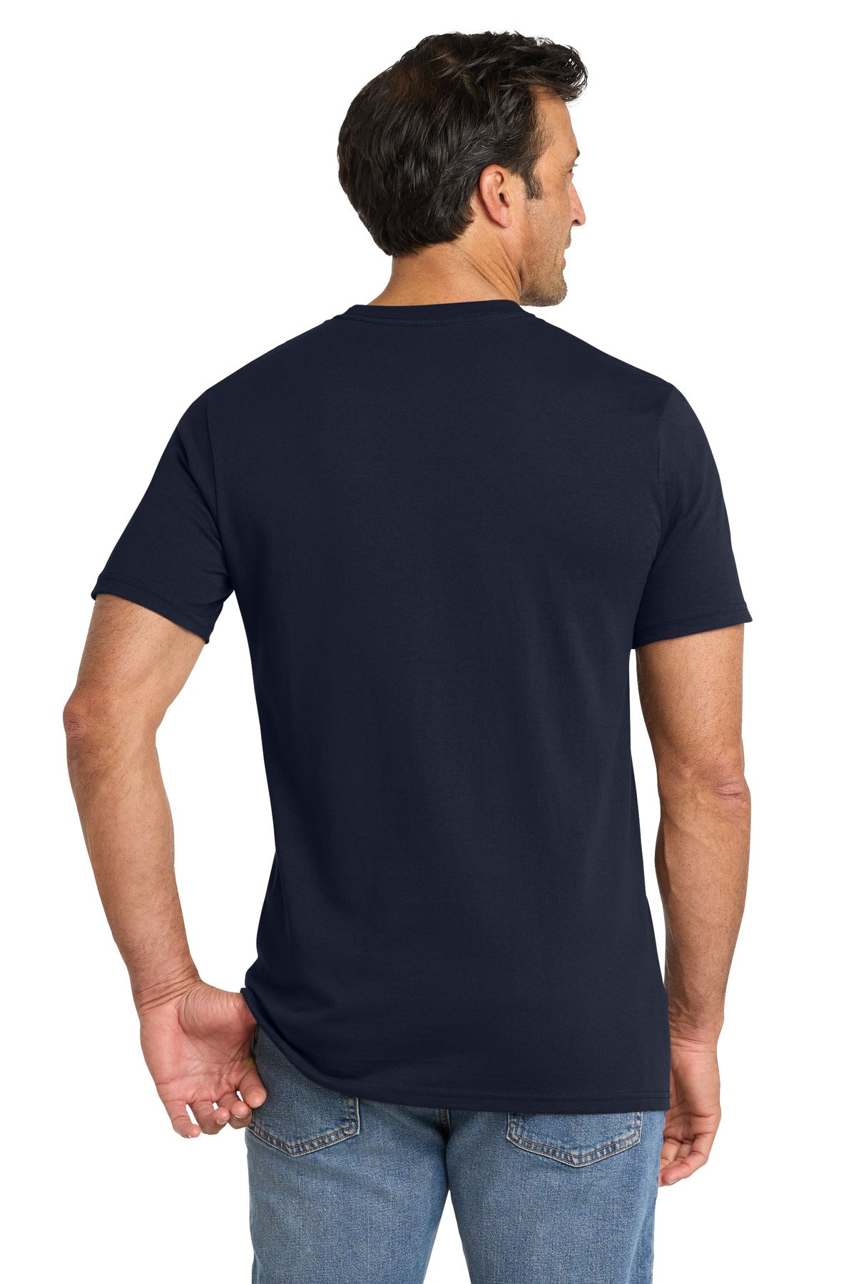 Volunteer Knitwear All-American Pocket Tee VL100P - Strong Navy - back