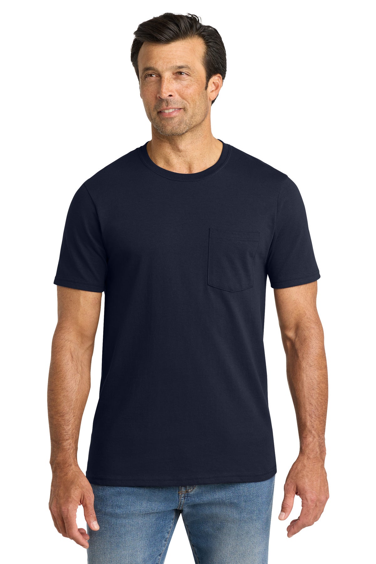 Volunteer Knitwear All-American Pocket Tee VL100P - Strong Navy - front