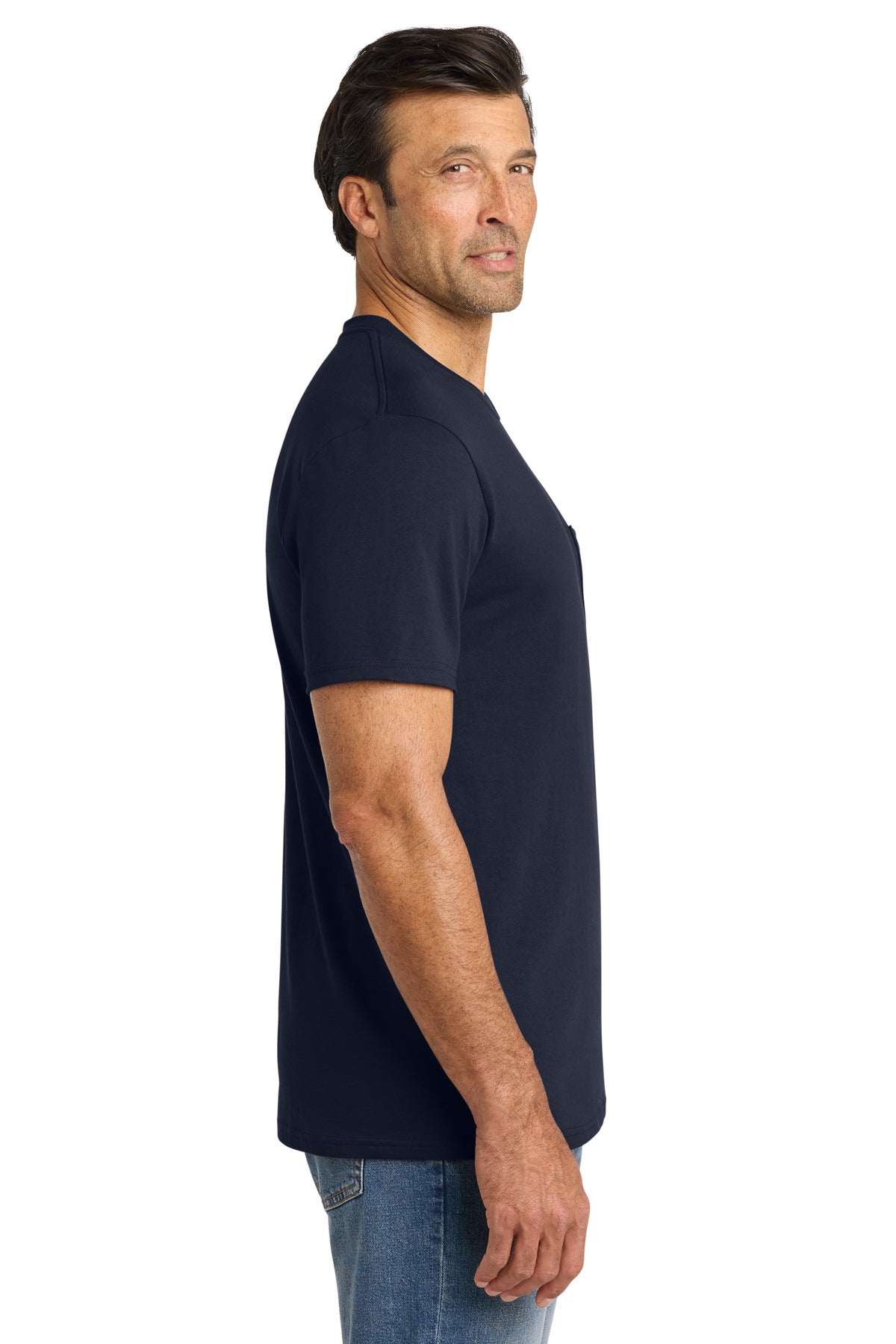 Volunteer Knitwear All-American Pocket Tee VL100P - Strong Navy - side