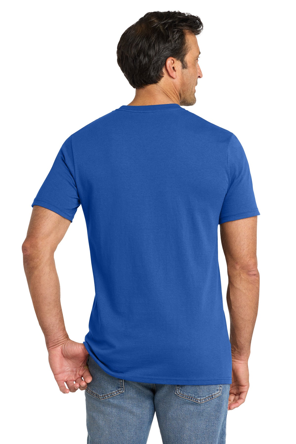 Volunteer Knitwear All-American Pocket Tee VL100P - True Royal - back