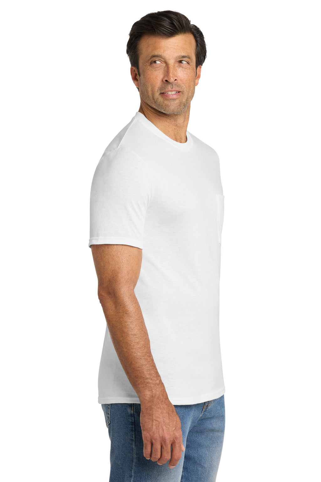 Volunteer Knitwear All-American Pocket Tee VL100P - White - side