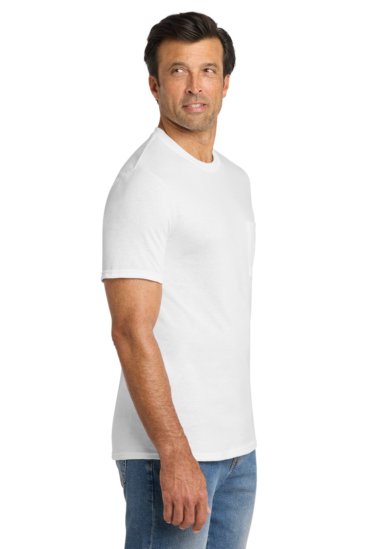 Volunteer Knitwear All-American Pocket Tee VL100P - White - side