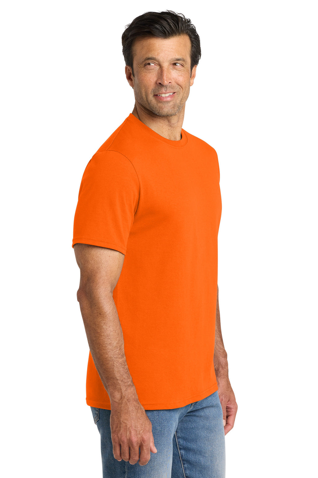 Volunteer Knitwear All-American Tee VL100 - Safety Orange - side