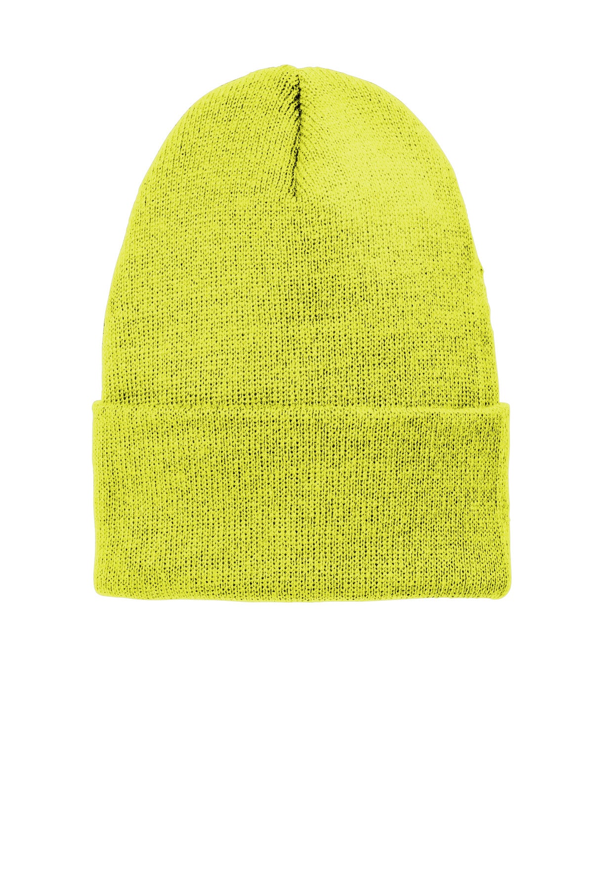 Volunteer Knitwear Chore Beanie VL10 - Neon Yellow - front