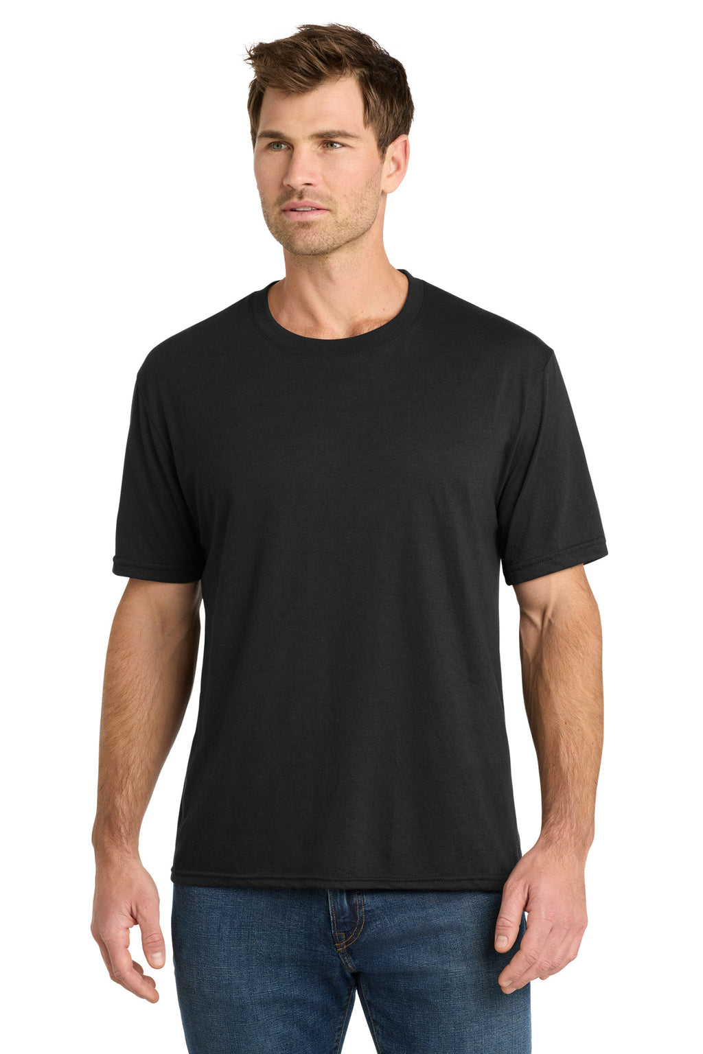 Volunteer Knitwear Tri Tee VL40 - Deep Black Solid - front