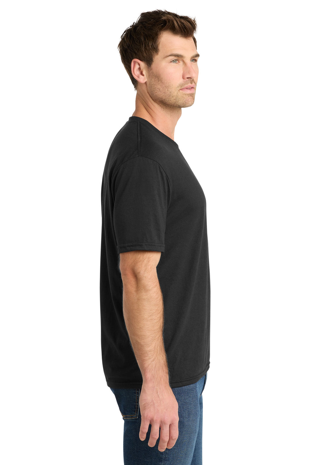 Volunteer Knitwear Tri Tee VL40 - Deep Black Solid - side
