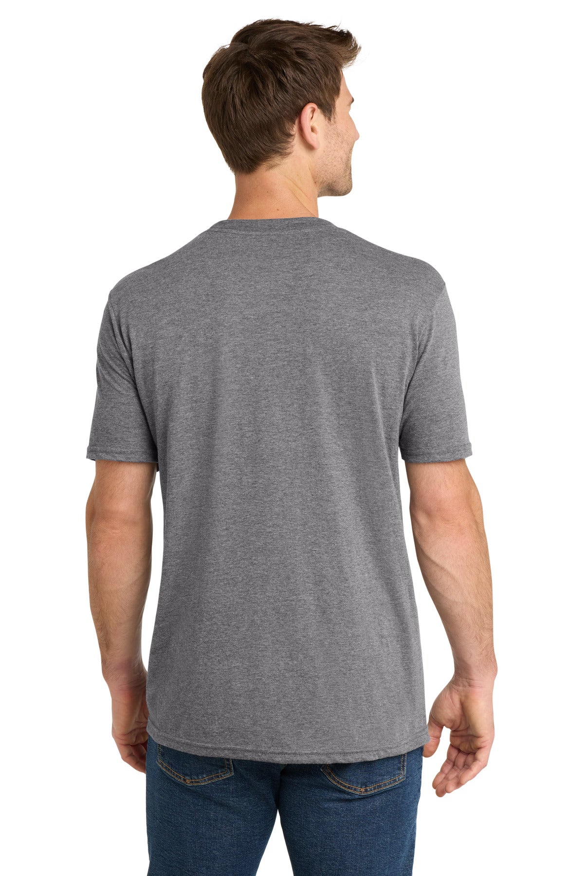 Volunteer Knitwear Tri Tee VL40 - Grey Heather - back