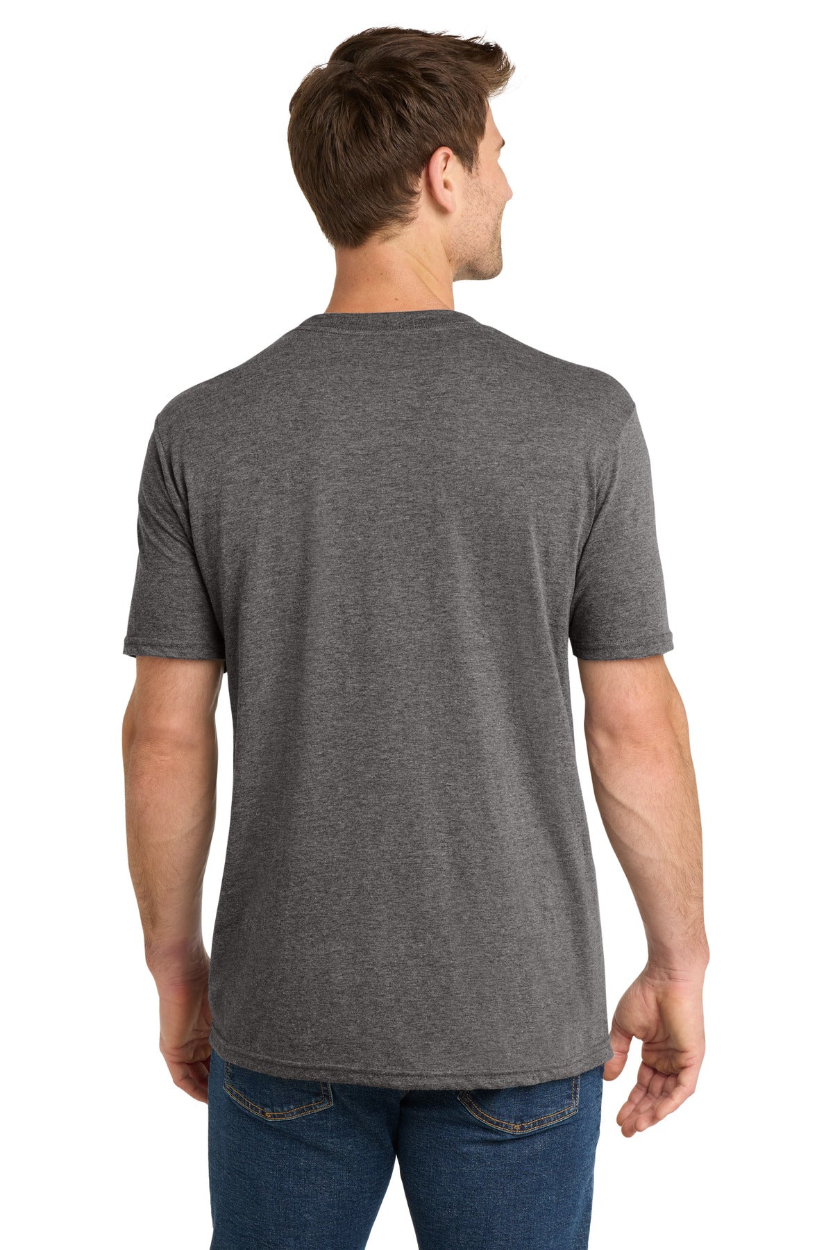 Volunteer Knitwear Tri Tee VL40 - Heather Grey Steel - back
