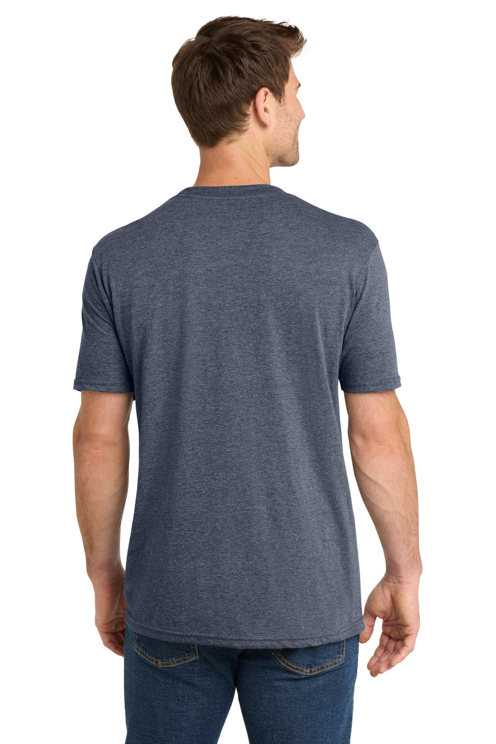 Volunteer Knitwear Tri Tee VL40 - Navy Heather - back