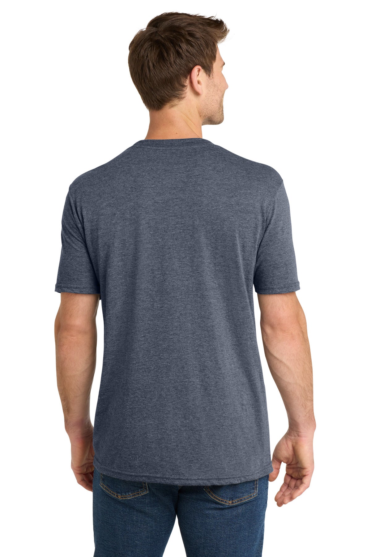 Volunteer Knitwear Tri Tee VL40 - Navy Heather - back