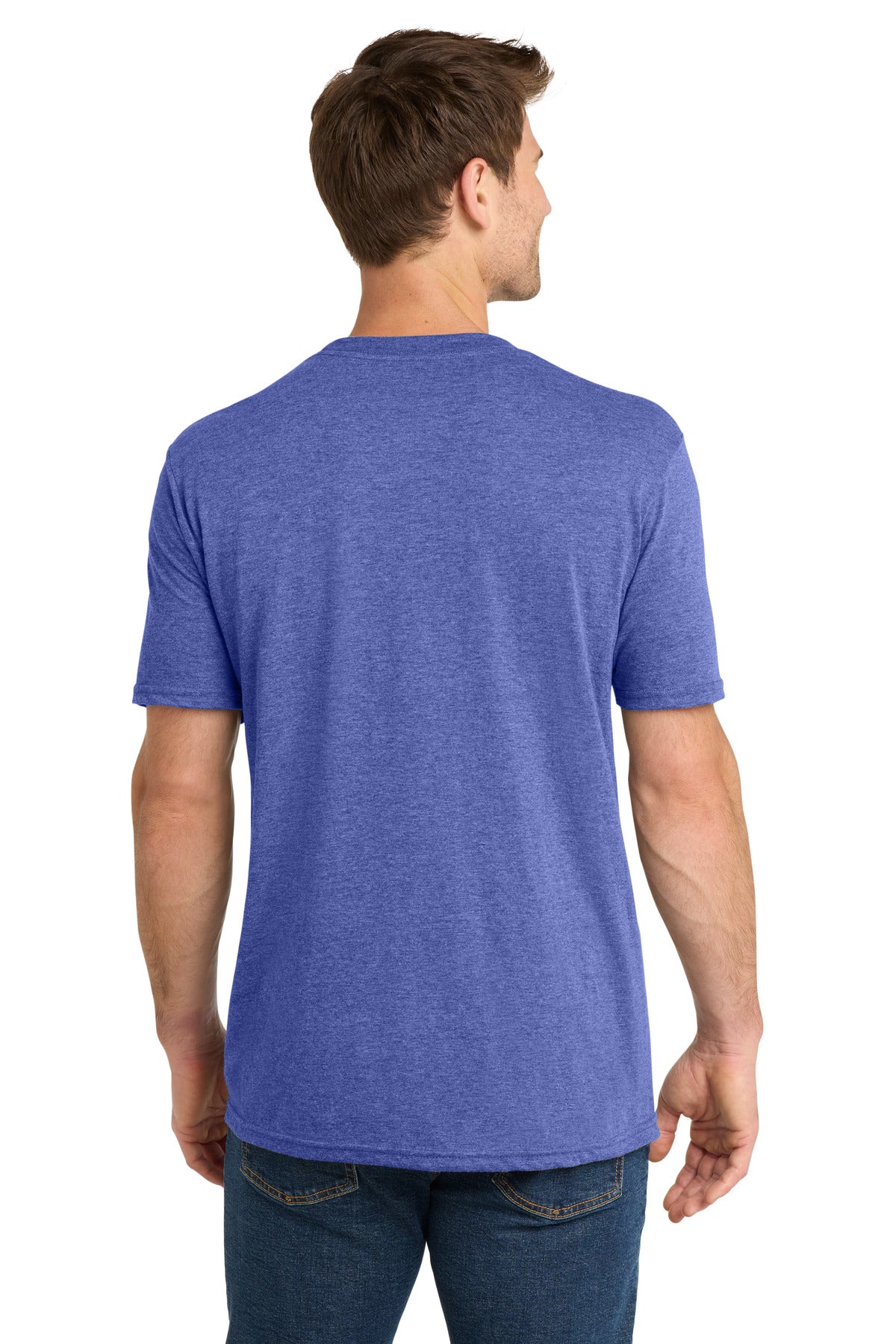 Volunteer Knitwear Tri Tee VL40 - True Royal Heather - back