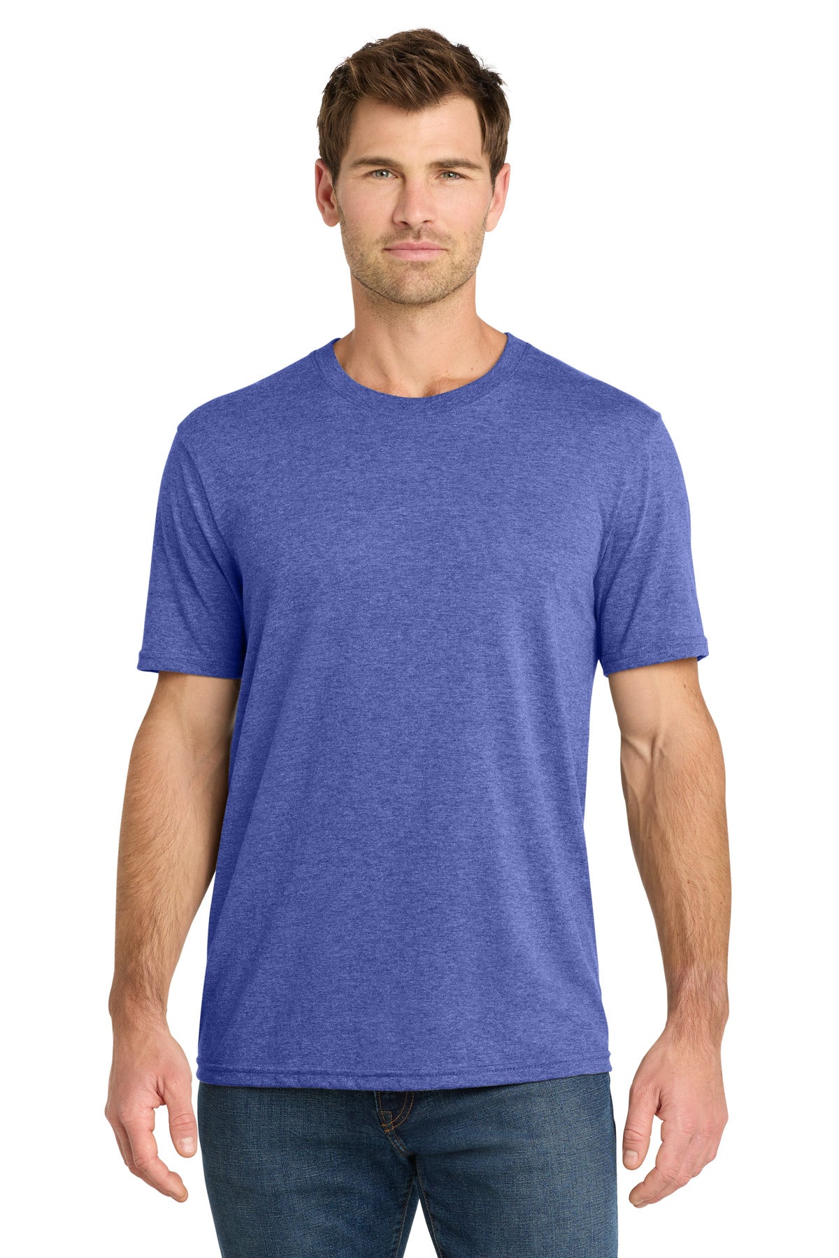 Volunteer Knitwear Tri Tee VL40 - True Royal Heather - front