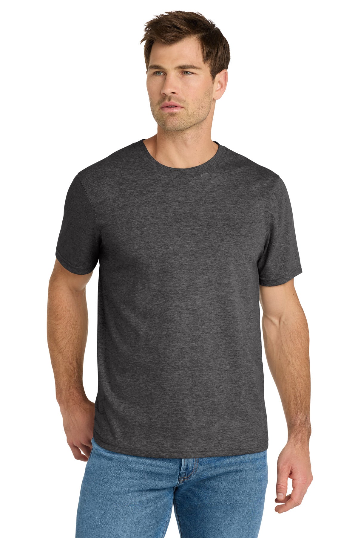 Volunteer Knitwear Daily Tee VL45 - Dark Heather Grey - front