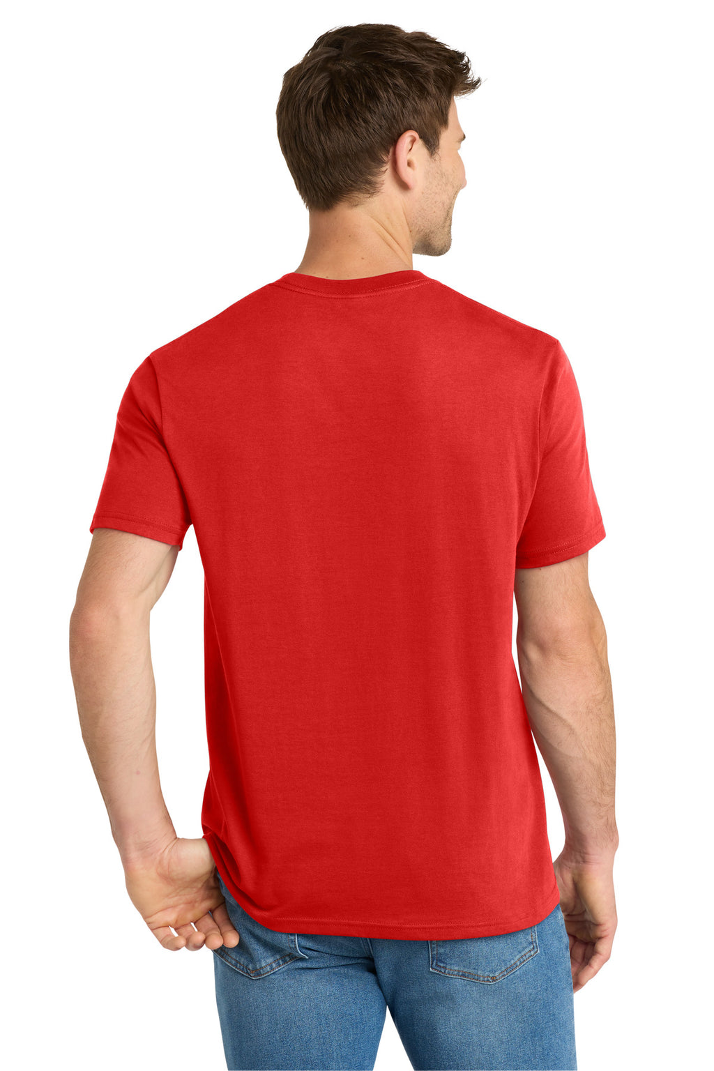Volunteer Knitwear Daily Tee VL45 - Flag Red - back