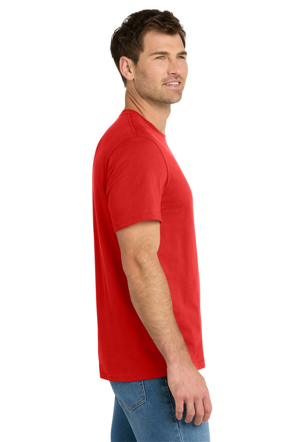Volunteer Knitwear Daily Tee VL45 - Flag Red - side
