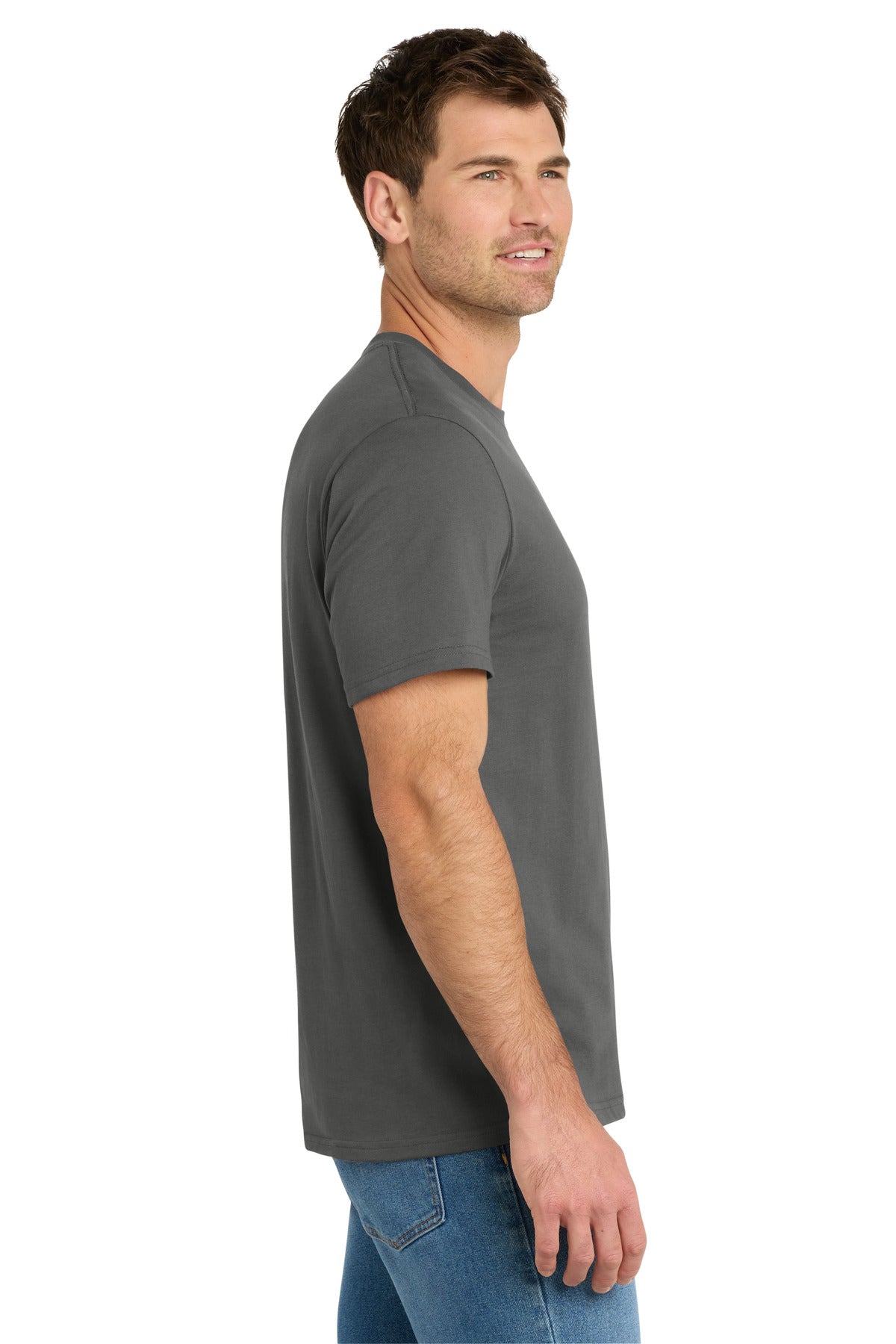 Volunteer Knitwear Daily Tee VL45 - Grey Steel - side