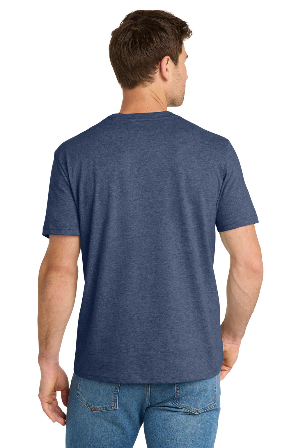 Volunteer Knitwear Daily Tee VL45 - Heather Navy - back