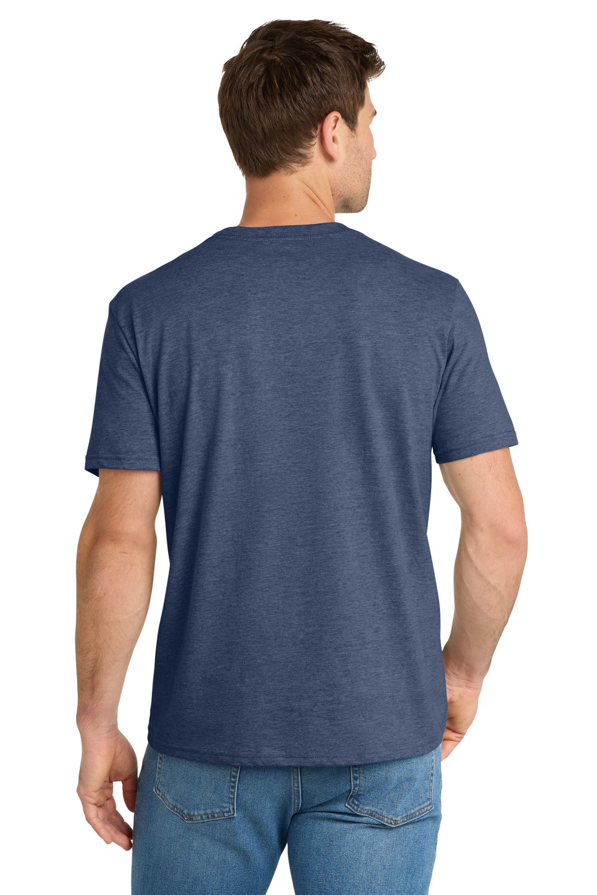 Volunteer Knitwear Daily Tee VL45 - Heather Navy - back