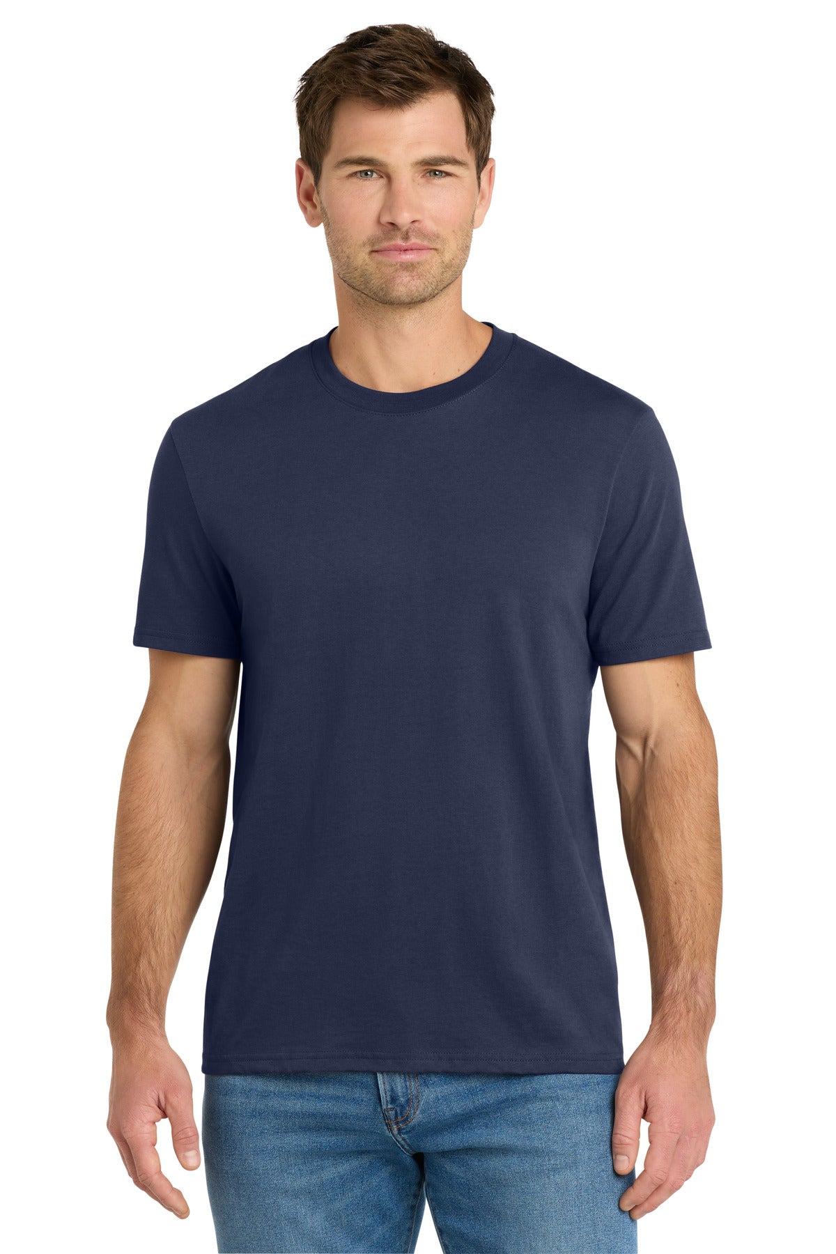 Volunteer Knitwear Daily Tee VL45 - Strong Navy - front